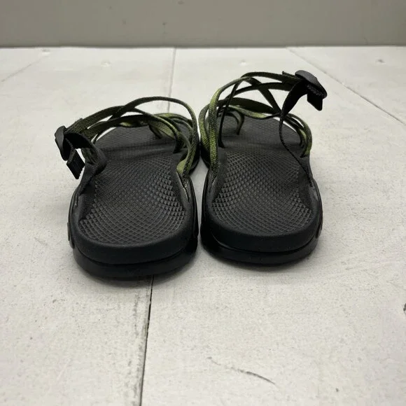 Chaco Black & Green Non-Marking Slip-On Adjustable Sandals Women’s Size 7 - Picture 3 of 11